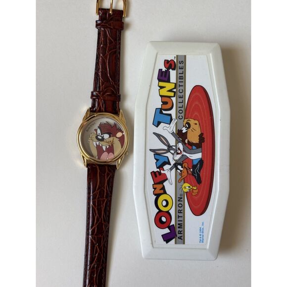 1994 Armitron Looney Tunes Taz Double Sided Graphic Wristwatch WORKS main image 5